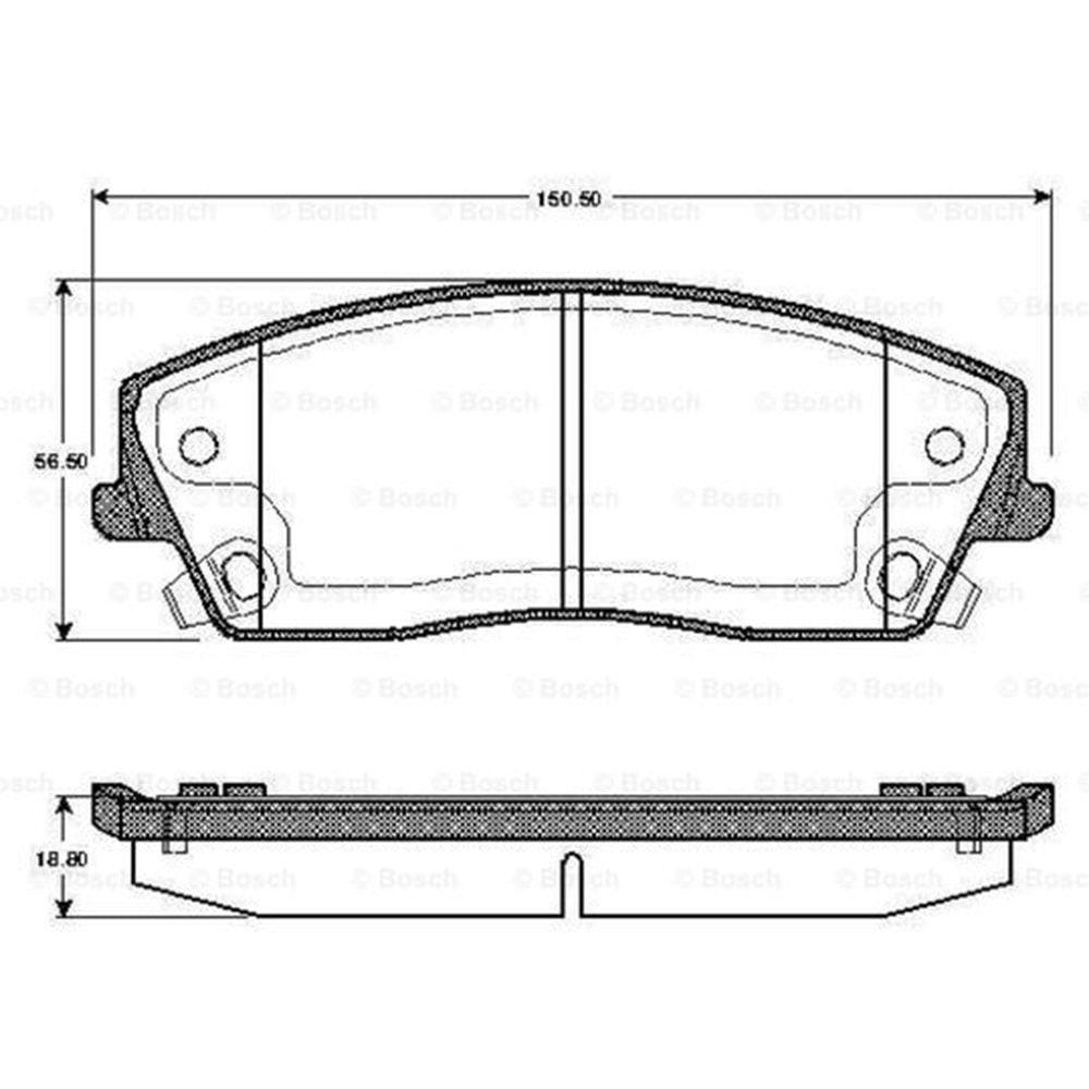 Disk Balata Chrysler 300 C Ön - Bosch