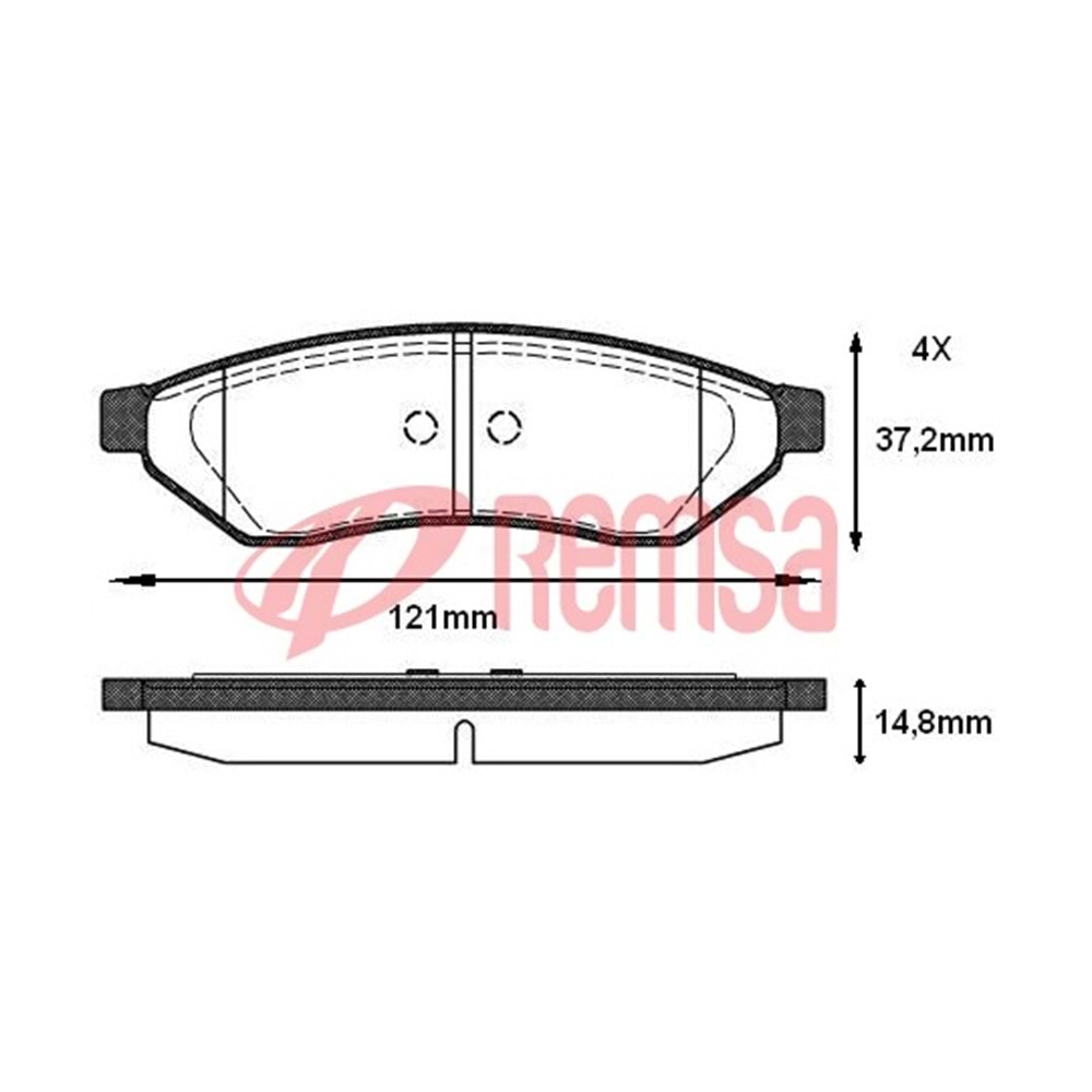 Disk Balata Chevrolet Evanda Arka -