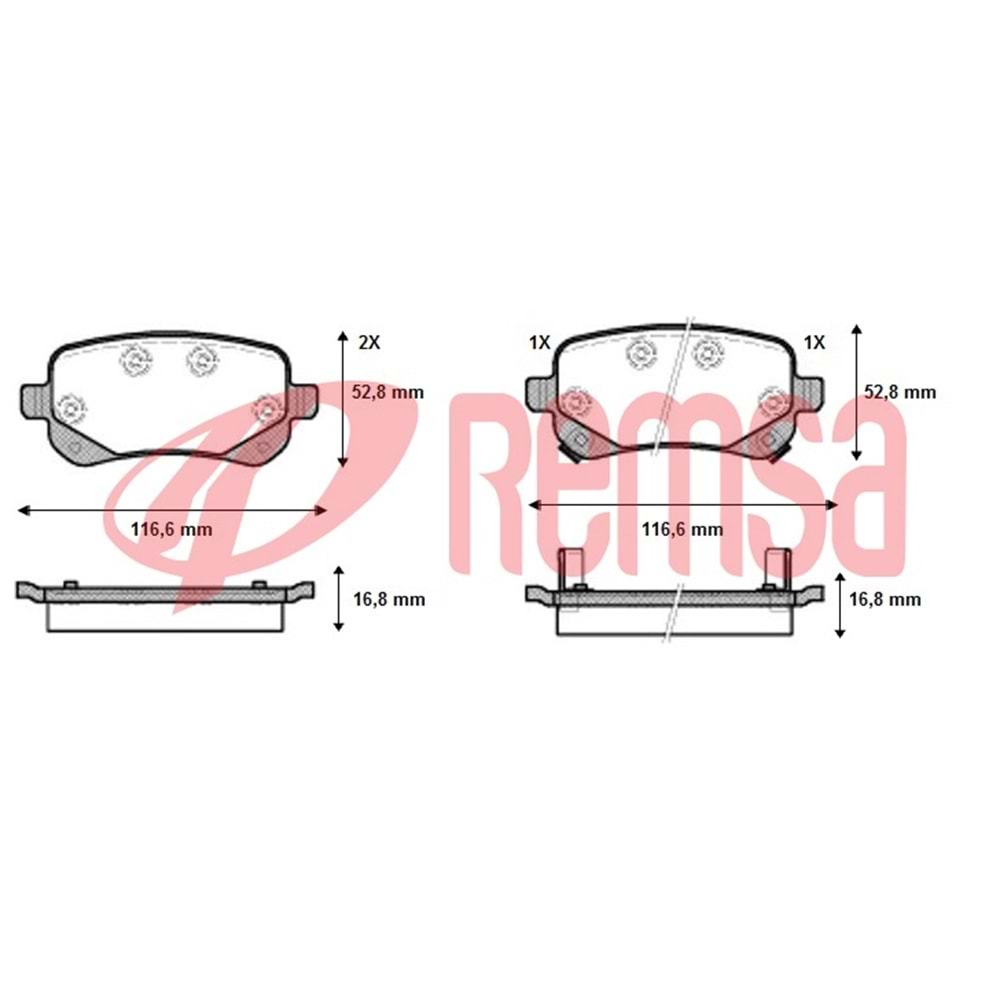 Disk Balata Fiat Freemont (JF) 2.0 MJT Arka -