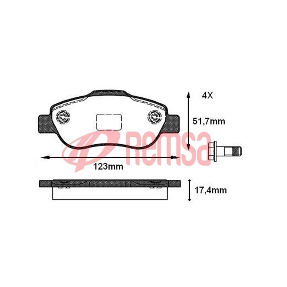 Disk Balata Fiat Panda FİŞSİZ Ön -