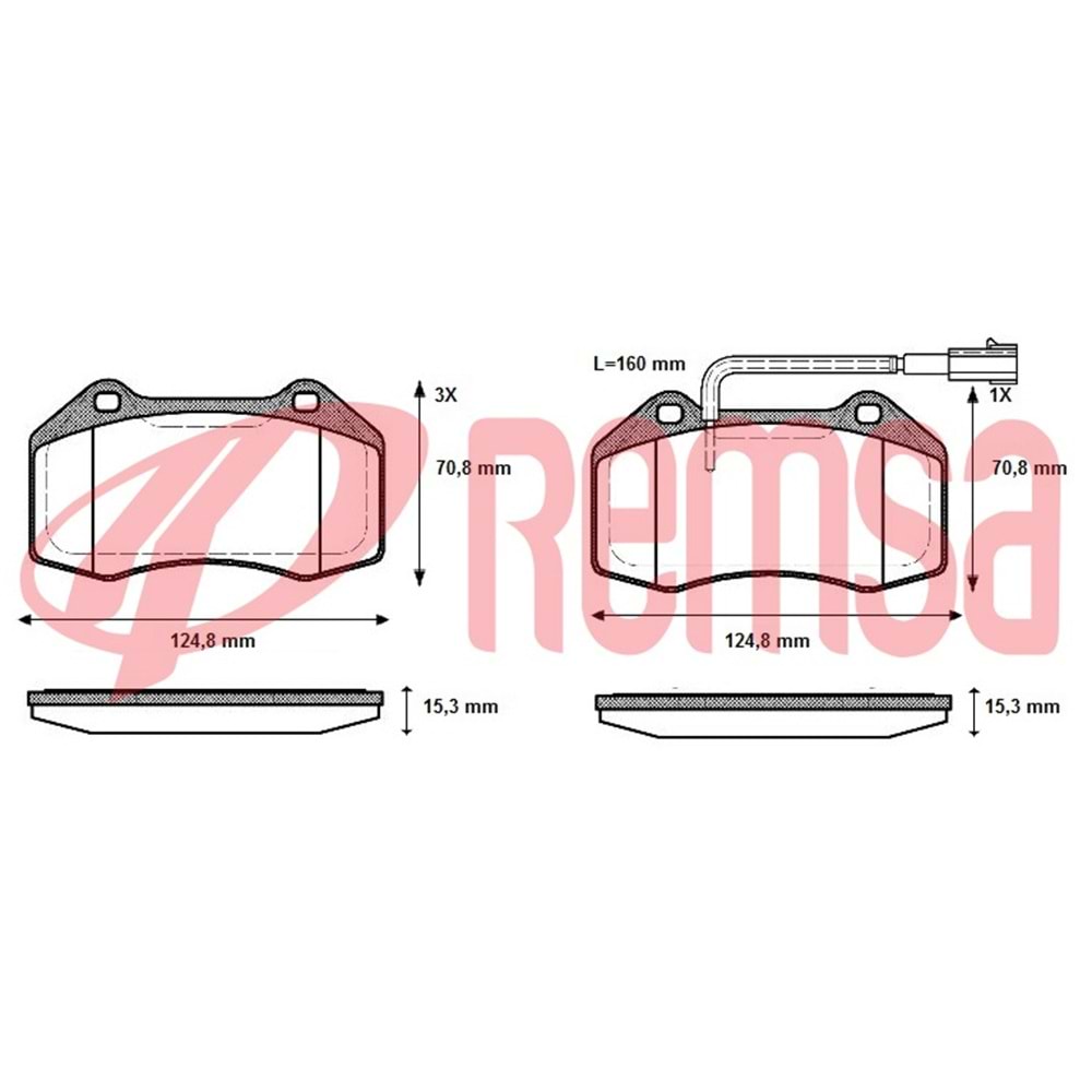 Disk Balata Renault Megane II, Clio III SPORT, Alfa Romeo MİTO Ön -