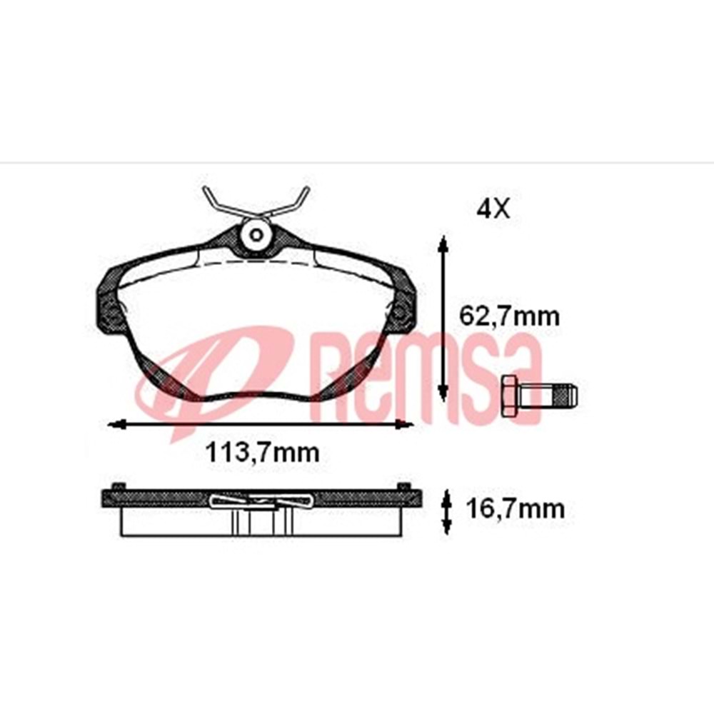 Disk Balata Citroen C5, C6 Arka -