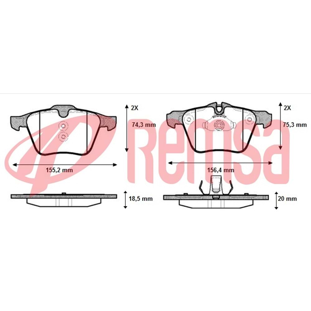 Disk Balata Ford Mondeo, Volvo S60, Jaguar Arka -