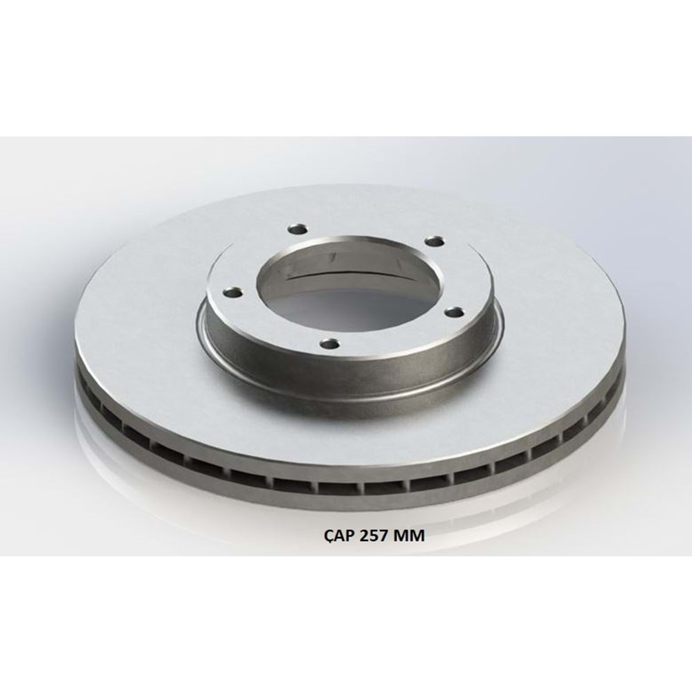 Fren Diski Toyota Hi-lux 83-05, Hıace 82-89 Ön - 257 MM -