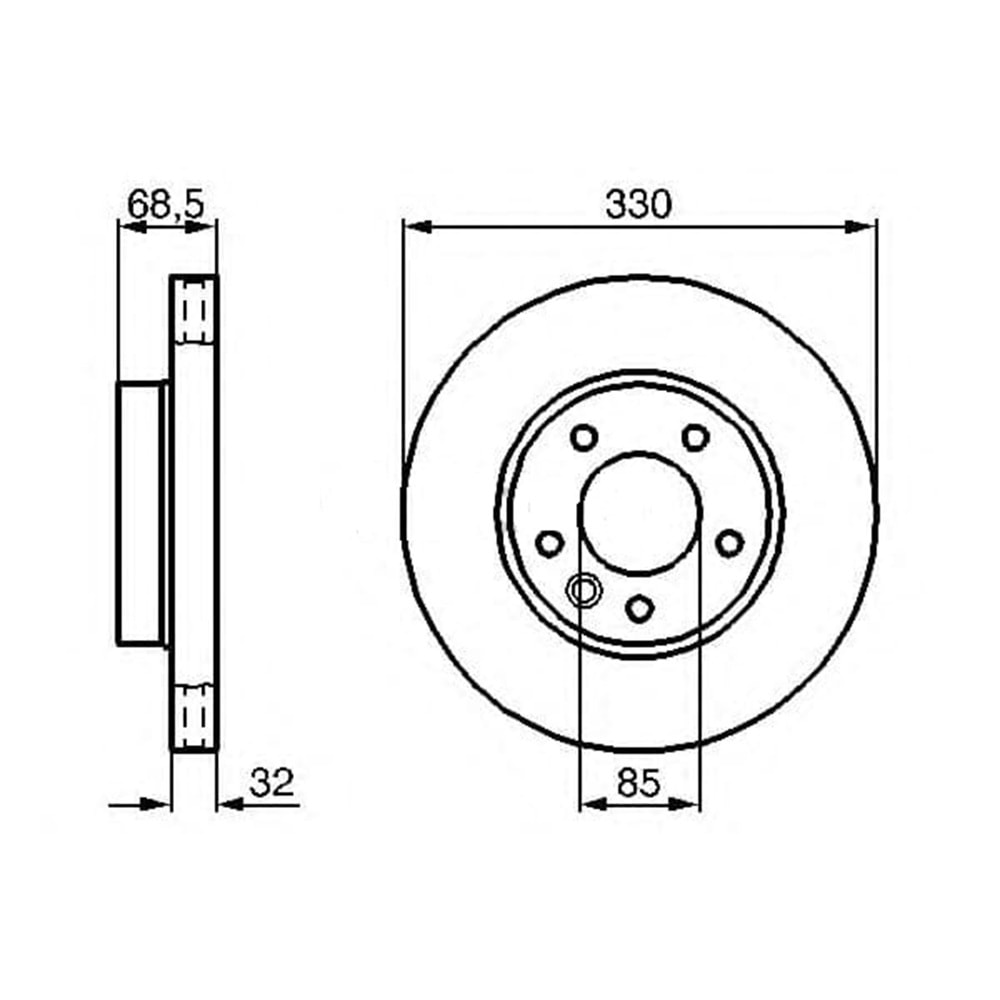 Fren Diski Vw Touareg 2.5 Sol Ön - 330 mm -