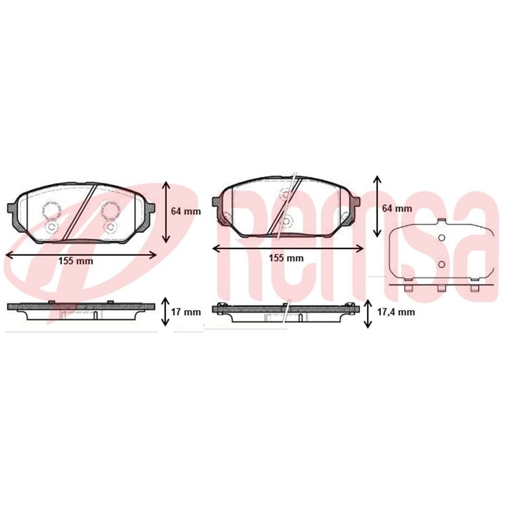 Disk Balata Hyundai İX 55 3.0 Crdi 10> Ön -