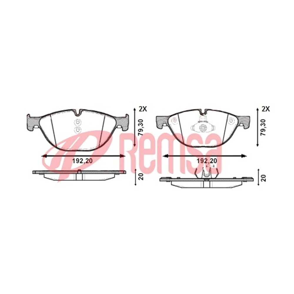 Disk Balata Bmw 5 Seri (F10), 7 Serisi 730 i 2009> Ön -