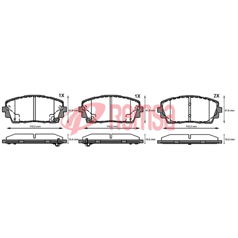 Disk Balata Kia Picanto (TA) 1.1 Ön -