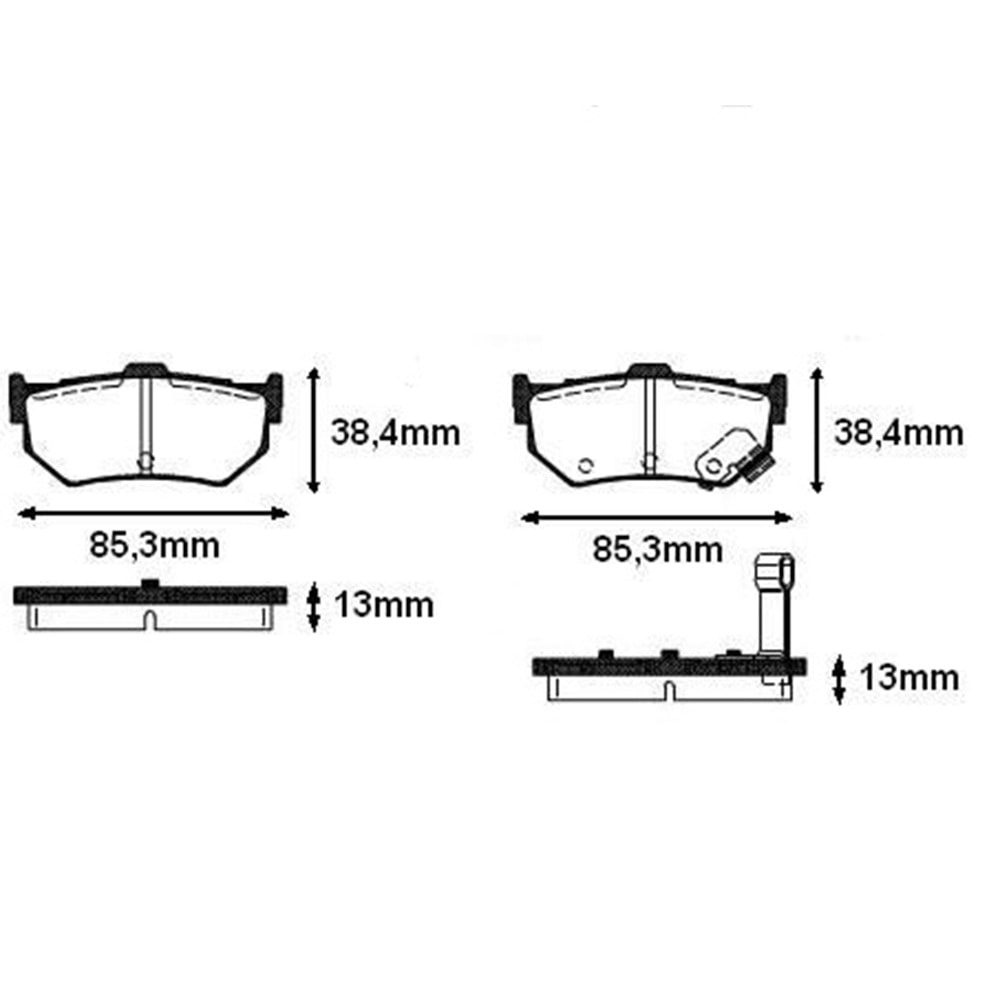 Disk Balata Honda Prelude, Suzuki Swift Arka -