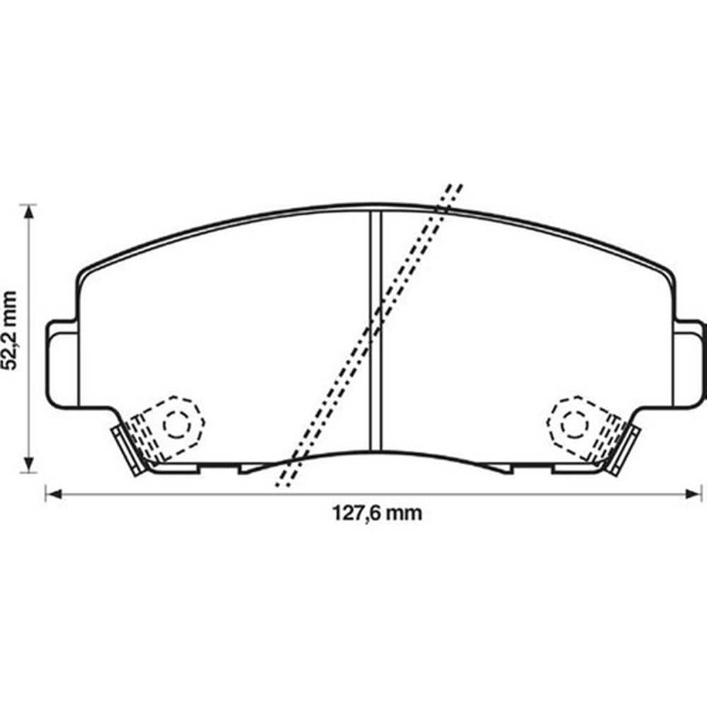 Disk Balata Mazda B2000-2200 Ön -