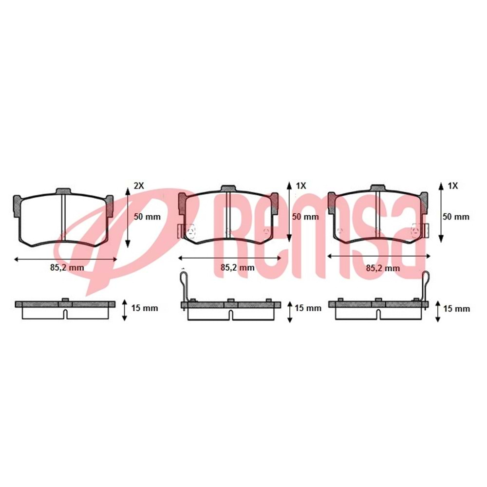 Disk Balata Hyundai Sonata 1,8 Honda LEGEND, Rover 800 Arka -