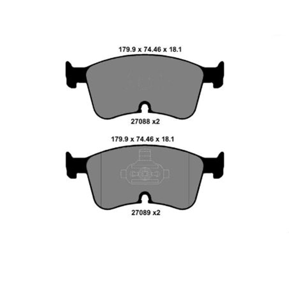 Disk Balata Vw Tiguan, Passat, Skoda Superb, Kodiaq, Cupra - Ön