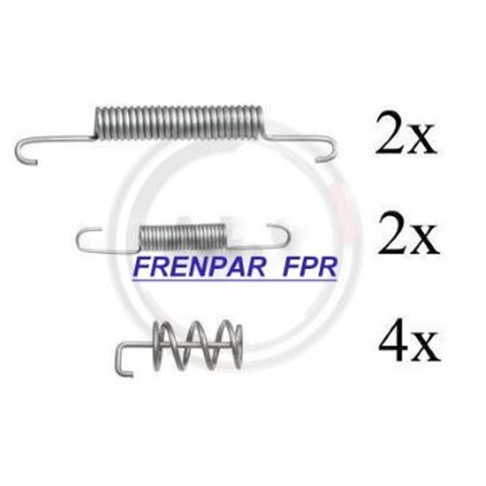Fren Papuç Çivi Yay Takımı Arka Elfren Volvo S60, S80, V60, V70, XC70