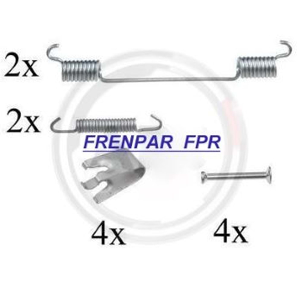 Fren Papuç Çivi Yay Takımı Citroen, Fiat, Peugeot