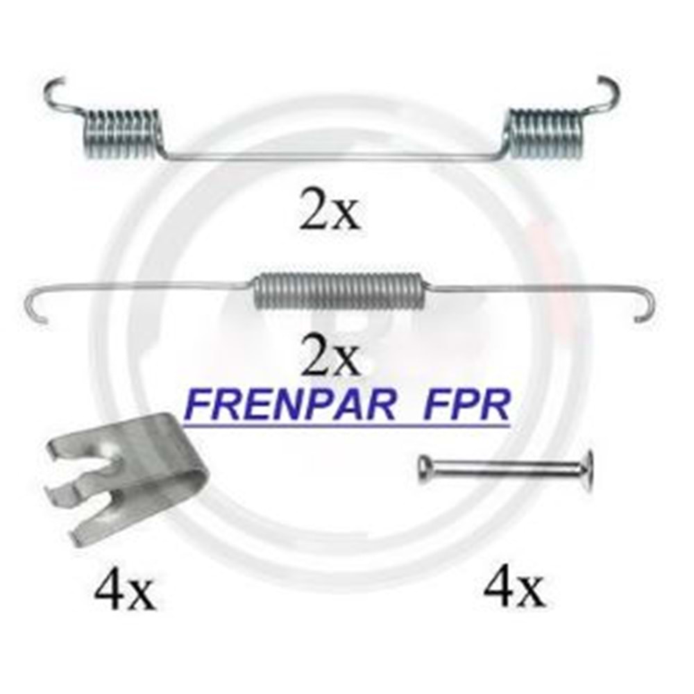Fren Papuç Çivi Yay Takımı Fiat Marea, Palio, Tempra - FPR