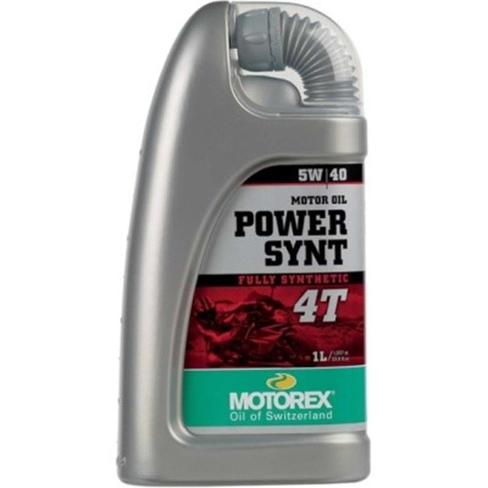 MOTOREX 4T MOTOSİKLET YAĞI 5W/40 FULL SENTETİK POWER 1LT