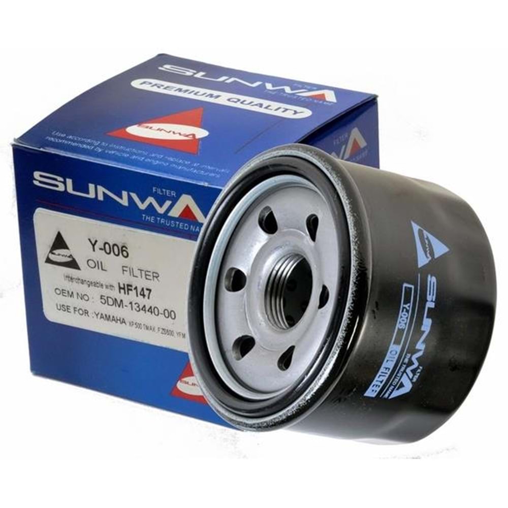 147 SUNWA 308-315 YAĞ FİLTRESİ KYMCO XCITING 500, FZS 600, XP 500 T-MAX