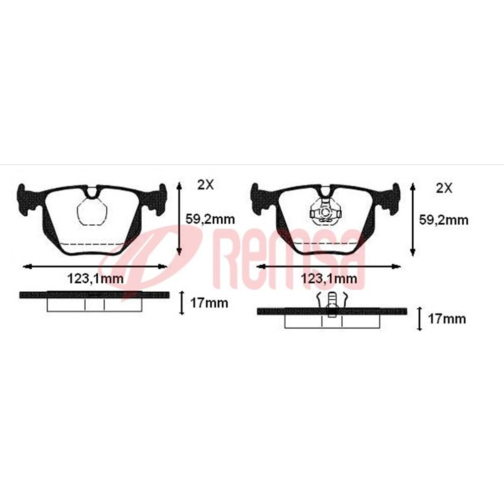 Disk Balata Bmw 3-Serisi (E46) Arka -