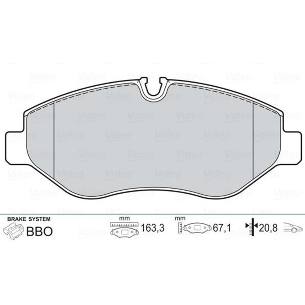 Disk Balata Mercedes Sprinter, Vito, Vw Crafter Ön -