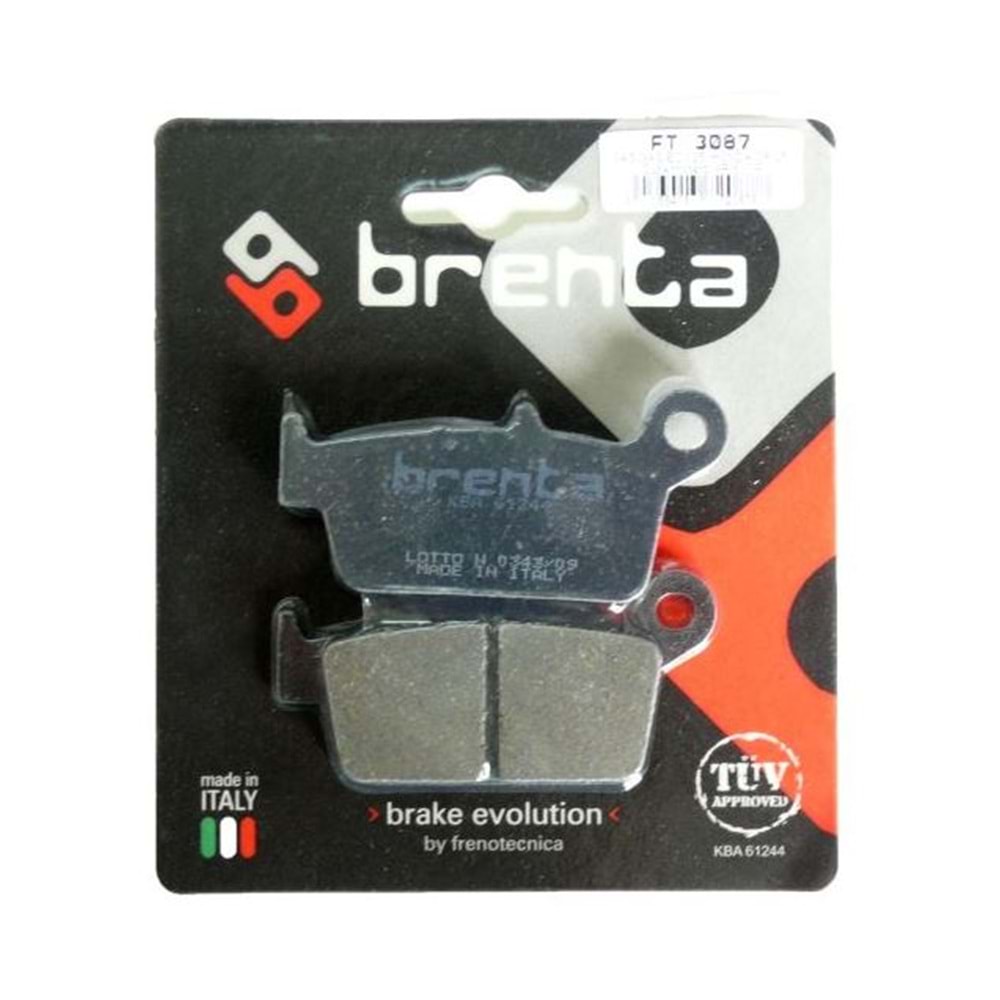 131 BRENTA ORGANİK BALATA HONDA CR 125, CR 250, XR 400, XR 650, YZ 400 F (FT3087)