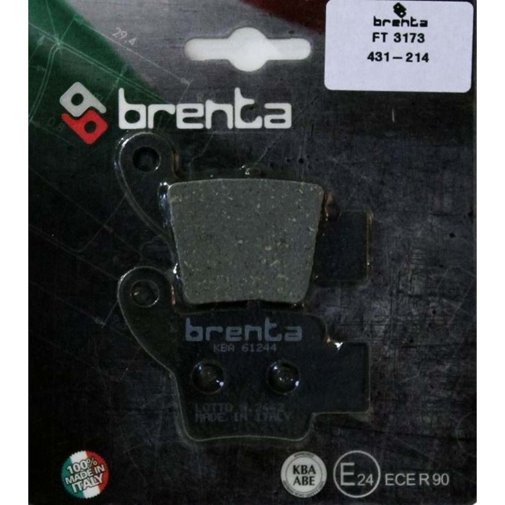 634 BRENTA DİSK BALATA ARKA MEGELLİ 250 R, 250 S (FT3173)