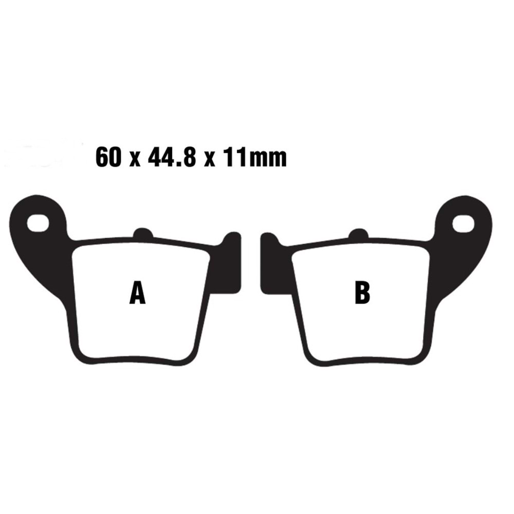 346 BRENTA SİNTERLİ BALATA ARKA CR250, CRF250 R, CRF250 X, CRF450 R (FT6046)