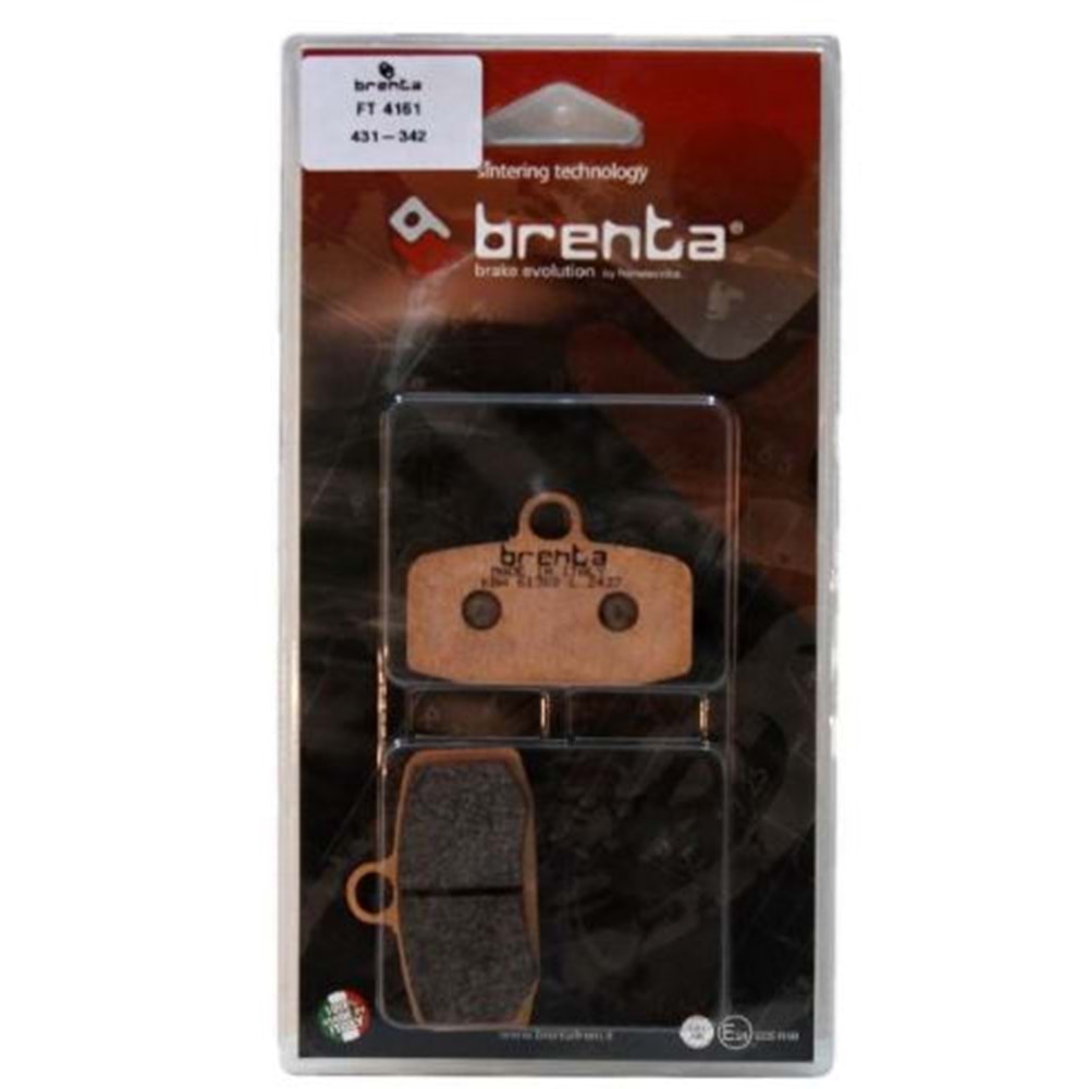 612 BRENTA SİNTERLİ FREN BALATA ÖN KTM FREERIDE 250 R, SX85 (FT4161)
