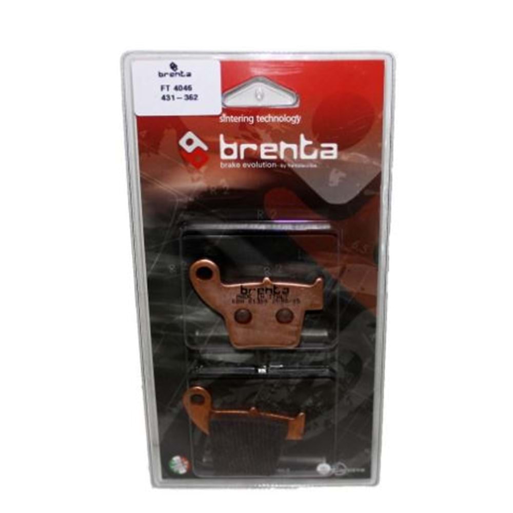 346 BRENTA SİNTERLİ BALATA ARKA CR250, CRF250 R, CRF250 X, CRF450 R (FT4046)