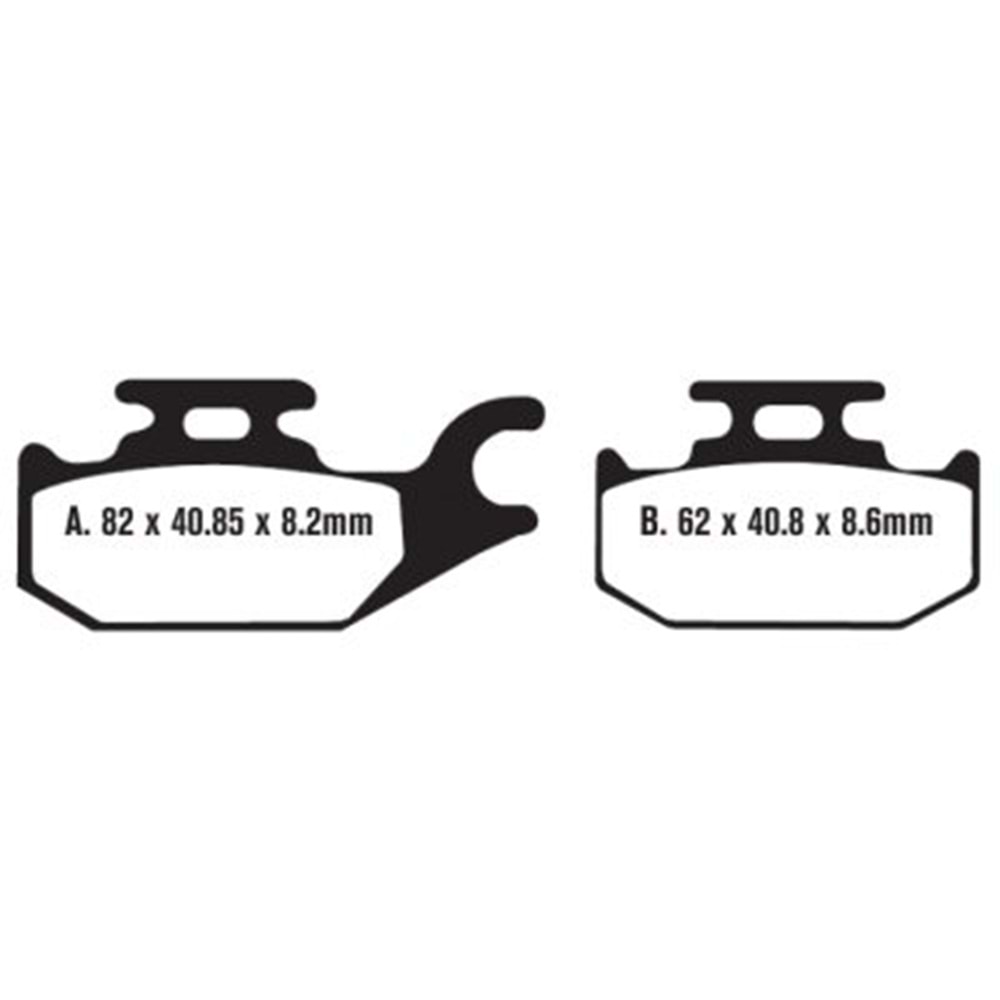 413 BRENTA SİNTERLİ BALATA ARKA CAN-AM OUTLANDER 330, AN200, UH200 BURGMAN (FT4108)