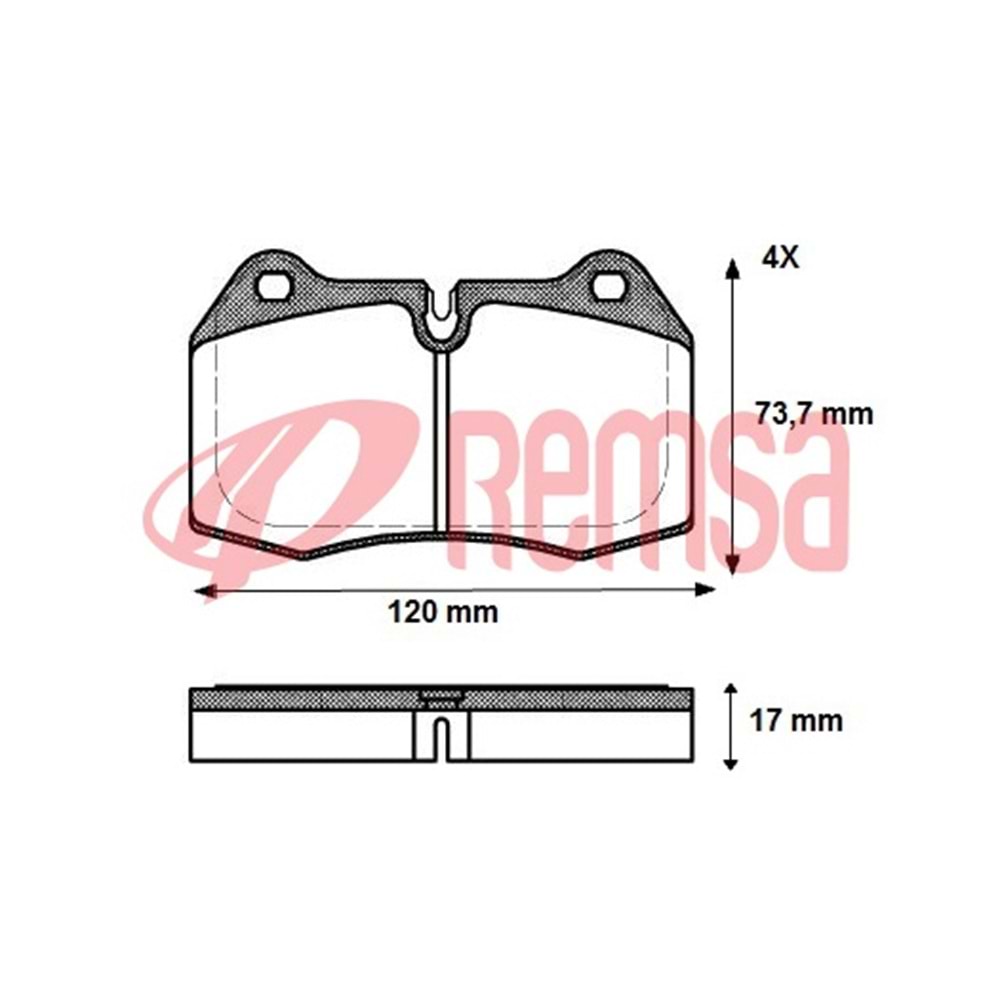 Disk Balata Bmw 8 (E31), 7 (E38) Ön -