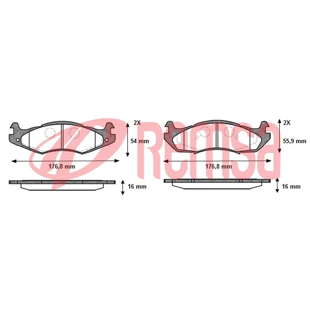 Disk Balata Jeep Cherokee (XJ) 2.5 Ön -