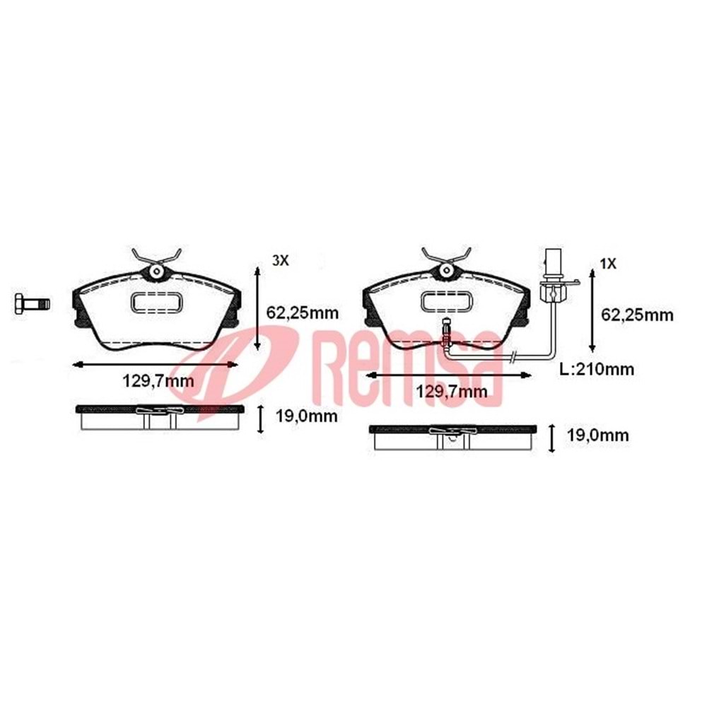 Disk Balata Vw T4 Fişli Ön -