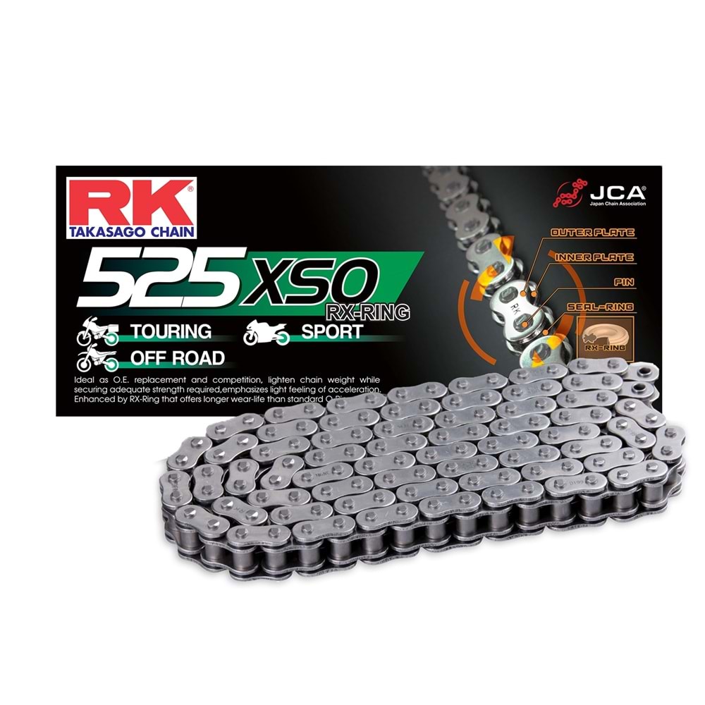 RK ZİNCİR 525XSO 122L O-RİNG Lİ