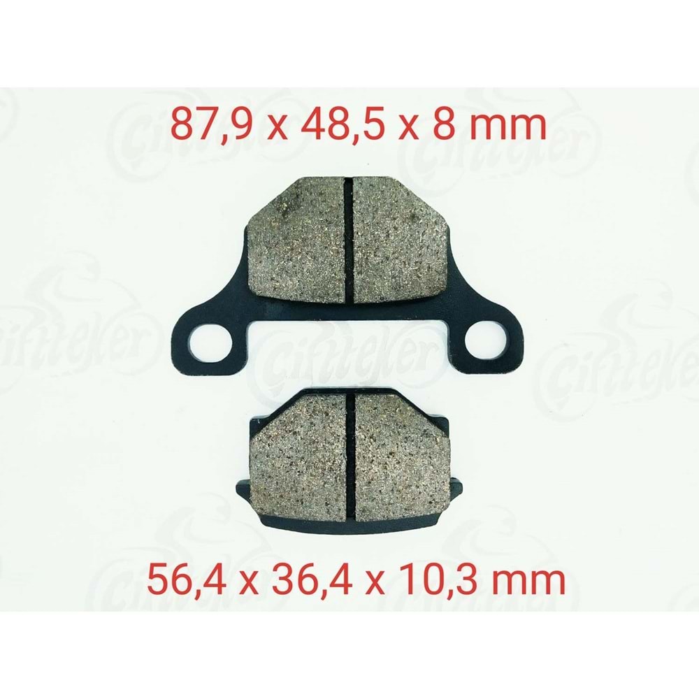 093 DİSK BALATA ORGANİK DRİFT, KN150, CG150