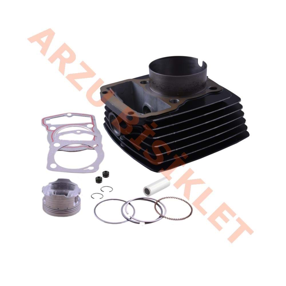 SİLİNDİR PİSTON SET SİYAH İTECEKLİ CG150 (13P-69)