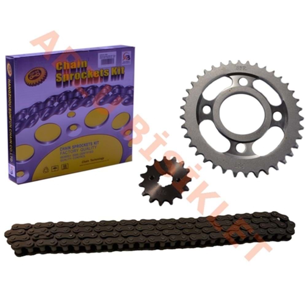 Zincir Dişli Set O-Ring Siz 38T-15T Honda Cg 100, Cg 125, Cg 150