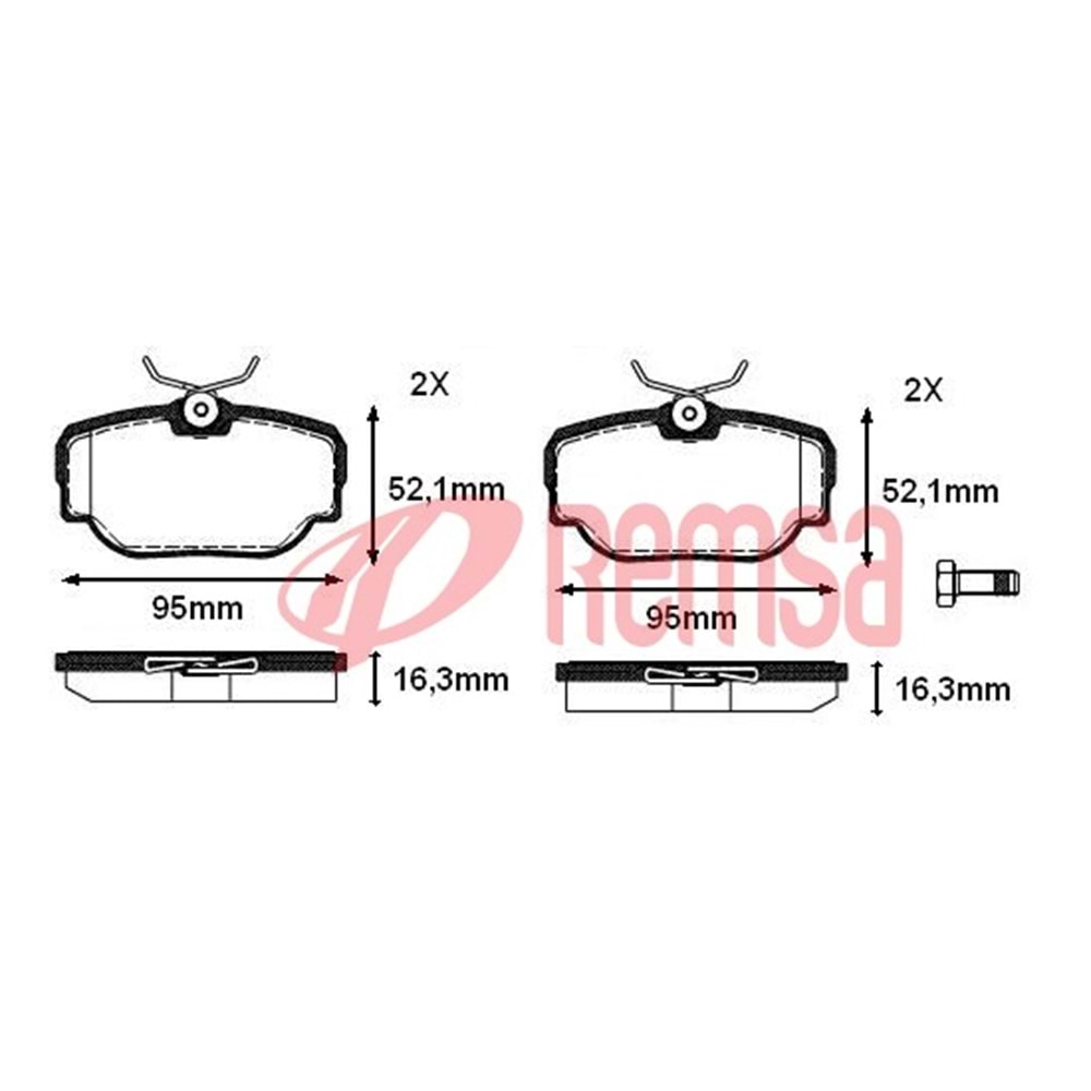 Disk Balata Land Rover Range Rover II, Discovery II Arka -