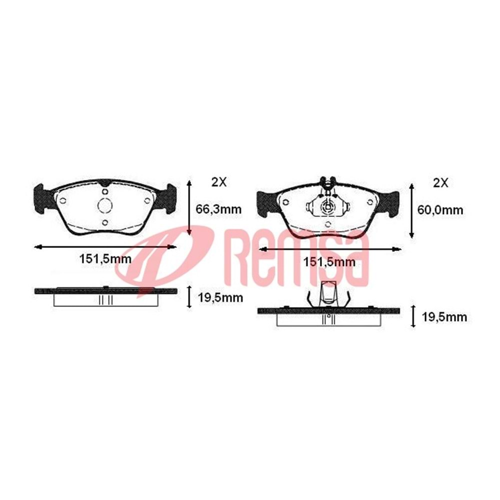 Disk Balata Mercedes SLK, CLK, E Serisi, C CERİSİ Ön -