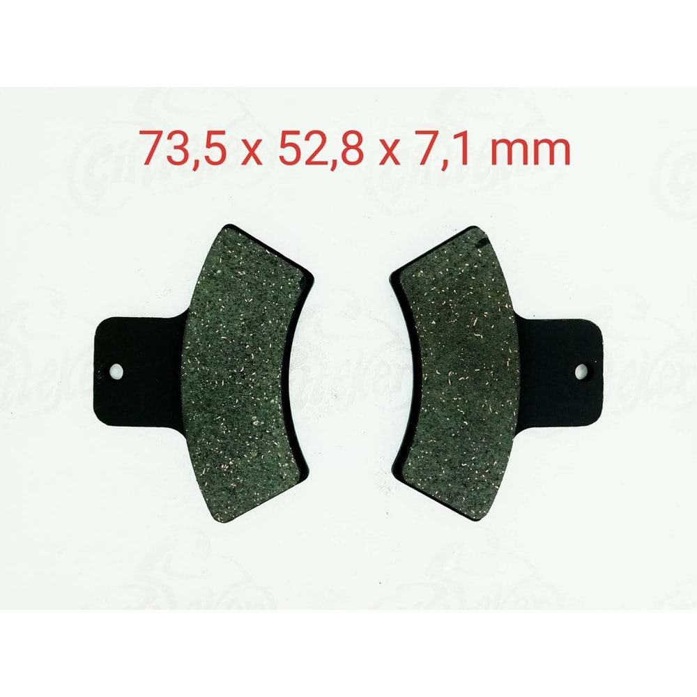 270 DİSK BALATA ARKA ATV - GOLD SERİSİ MONERO 63039
