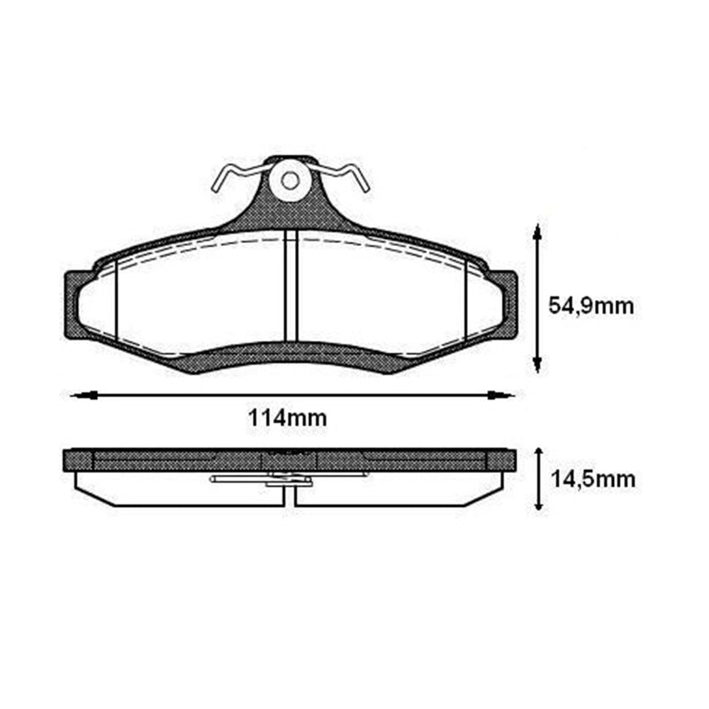 Disk Balata Daiwoo Nubira 2.0i 16v Arka -