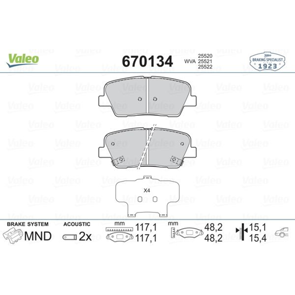 Disk Balata Kia Sorento II (XM) 2.2 09-, Santa Fe 06-12, Genesis, Ssangyong Arka -