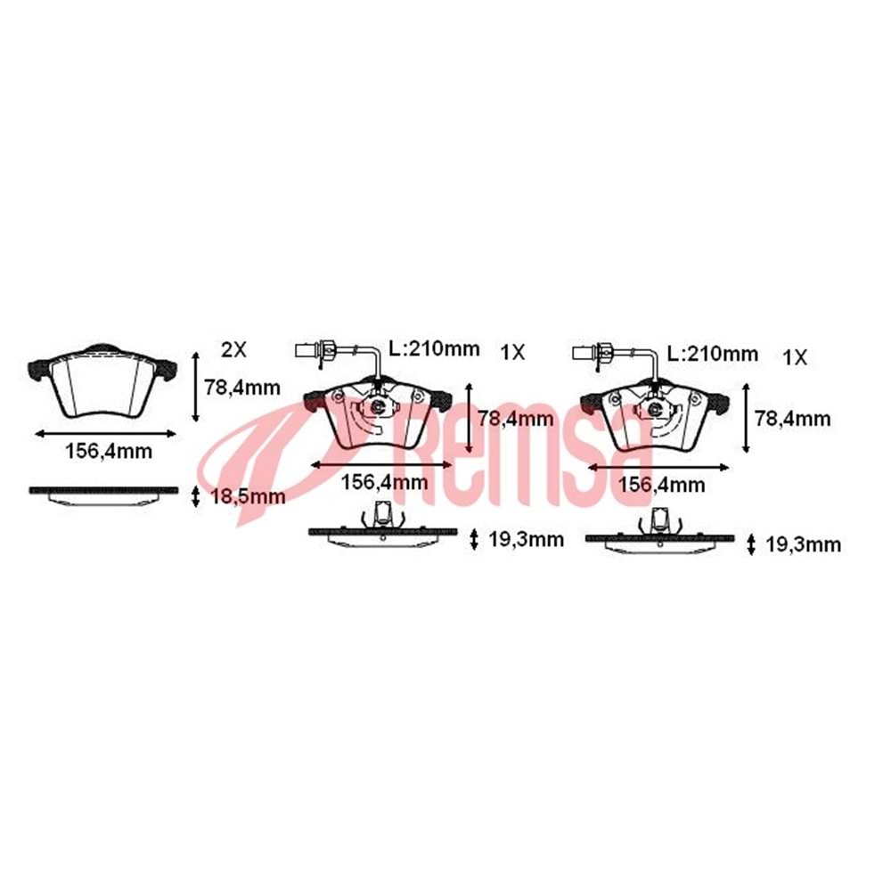 Disk Balata Vw T4, Seat, Ford Ön -