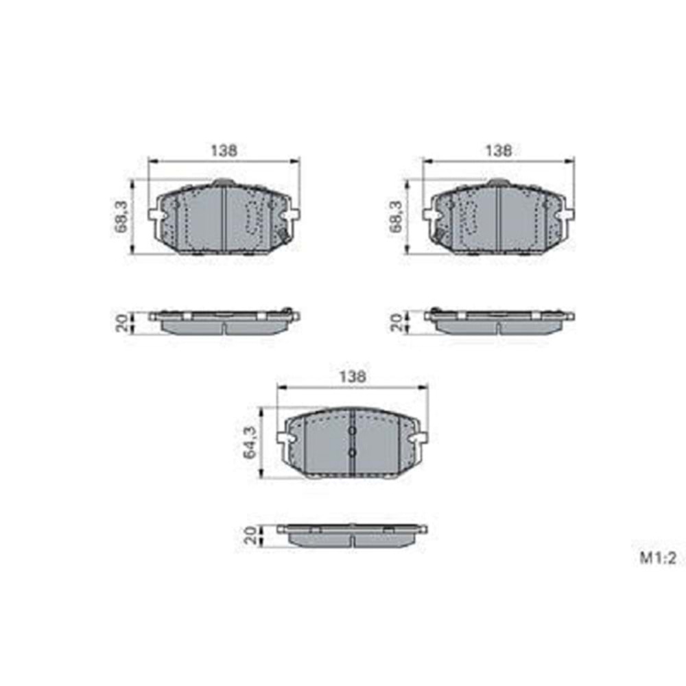 Disk Balata Hyundai Tucson 21>, Tucson Hybrid 21>, Elantra, Sportage