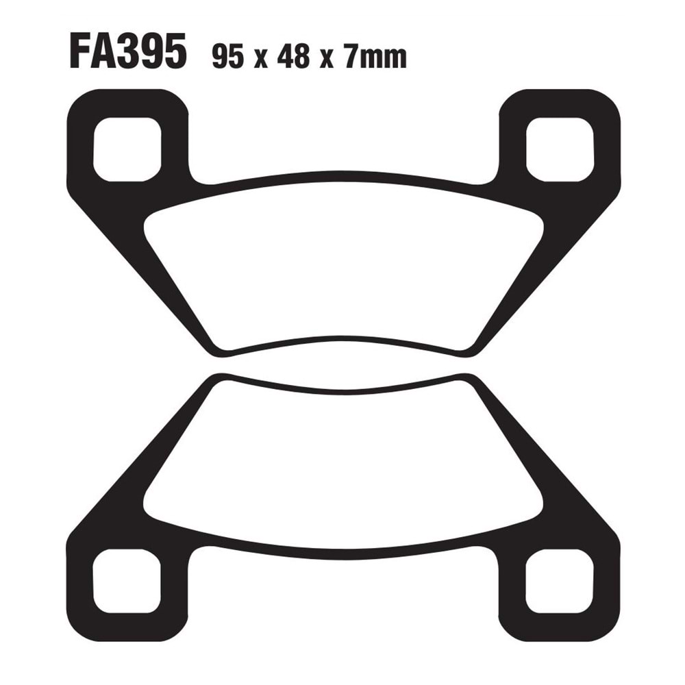 395 DİSK BALATA ATV 250 CC KARE DELİK (7ATV1019-KRD-250-2)