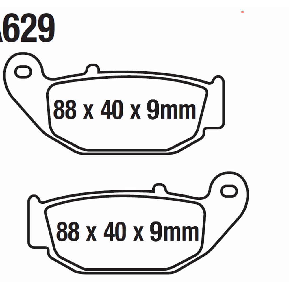 629 FREN DİSK BALATASI (ABS) ARKA CF SR250-450 NK 250