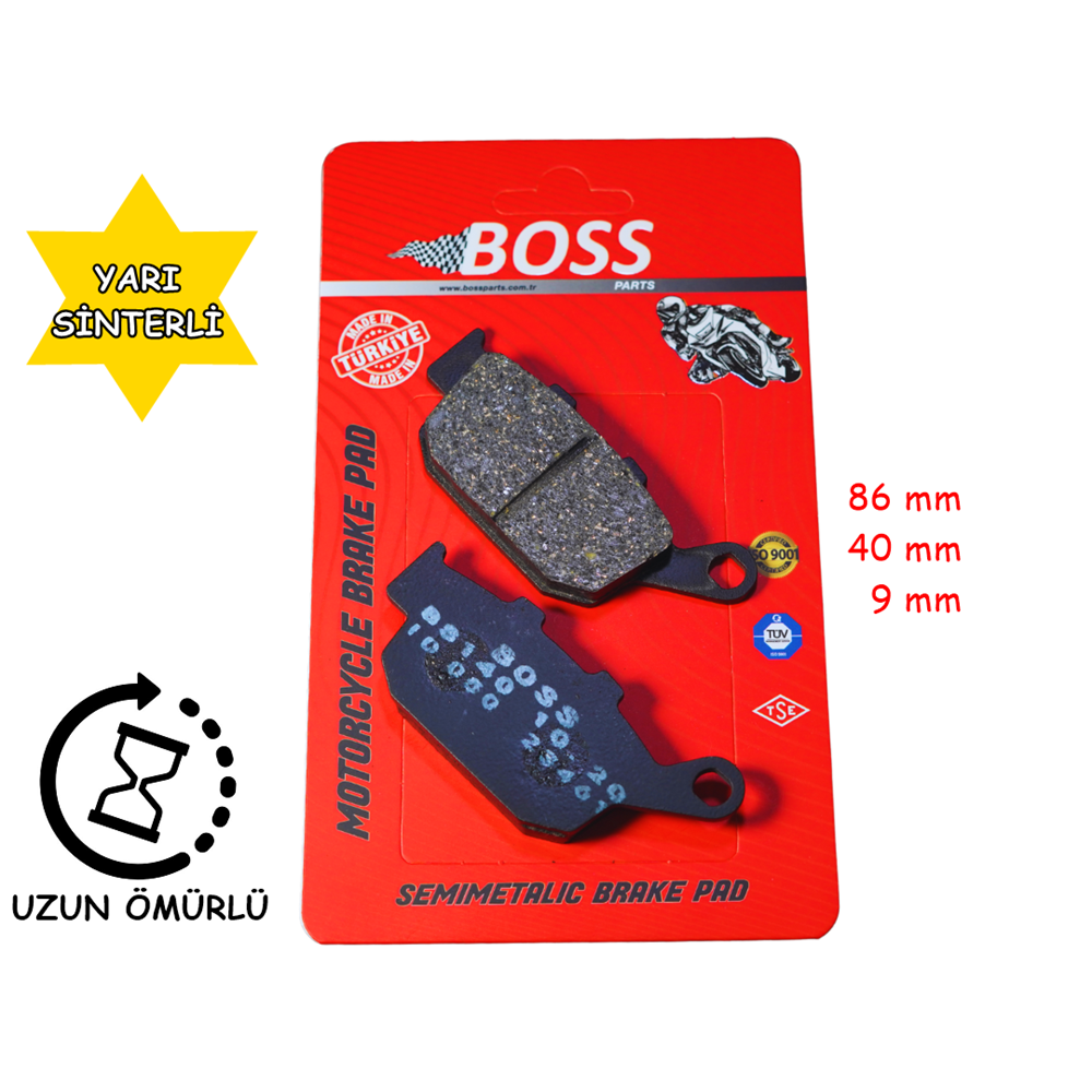 140 ARKA FREN DİSK BALATASI CBR 250(87-94) CBR 500R(2013-2016) XL 700 YAMAHA XJ 6(2009-2013)