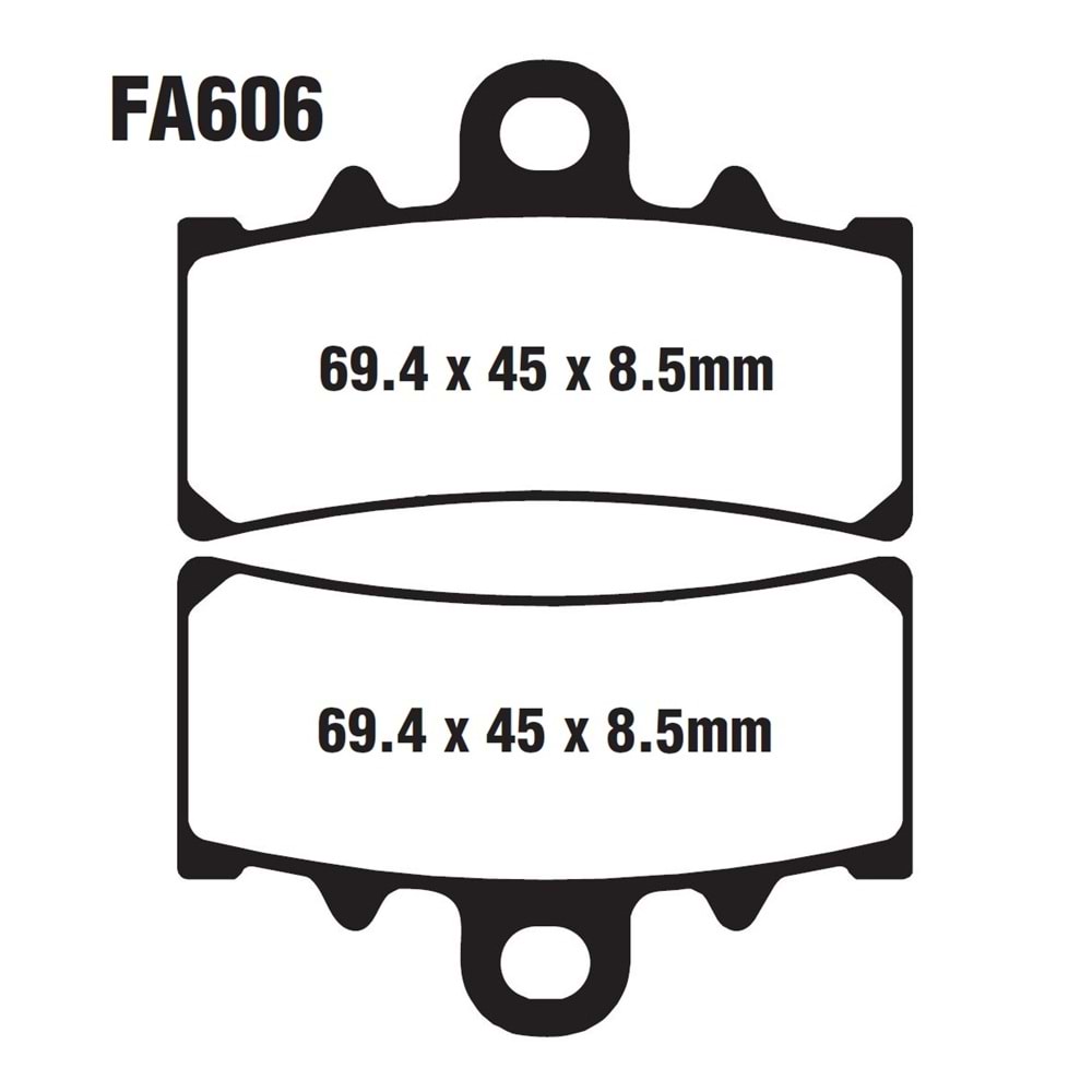 606 ÖN FREN DİSK BALATASI KTM RC DUKE 125-200-390 BAJAJ DOMİNAR 250-400