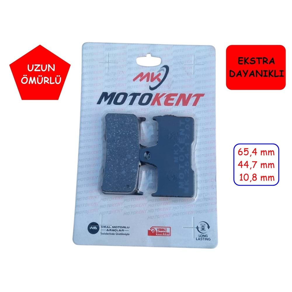 254 ARKA FREN DİSK BALATA MTK SUZUKİ GSX 1400(2001-2007)-GSXR 600(2004-2005)-GSXR 1000(2001-2006)