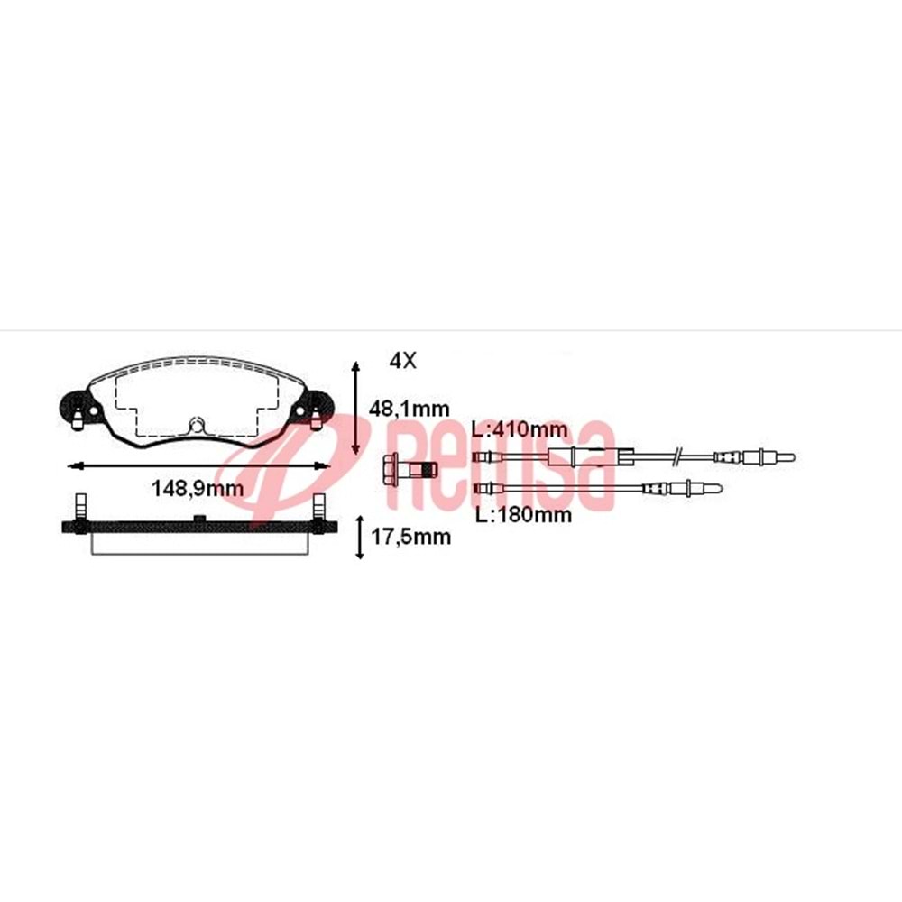 Disk Balata Citroen C5 I 1.8 16 V Ön -