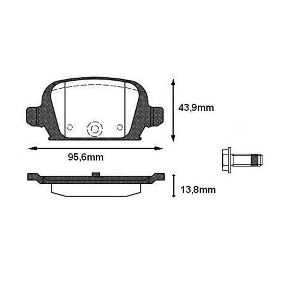 Disk Balata Opel Corsa C, TİGRA Arka -